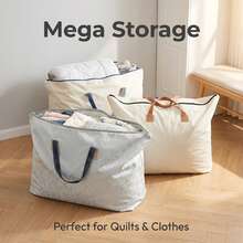 Bolsa de almacenamiento de ropa, caja organizadora de almacenamiento de ropa de cama, bolsa de mudanza grande, bolsa de almacenamiento para dormitorio, bolsa de almacenamiento de alta resistencia, caja organizadora portátil para el hogar, bolsa de almacenamiento que ahorra espacio, bolsa de almacenamiento de color aleatorio - Color Aleatorio - Ver 7