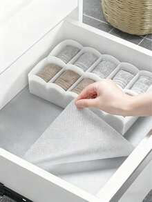 1 Roll Cabinet Liner, Waterproof Refrigerator Mat, Drawer Liner (Moisture-Proof, Non-Slip, Oil-Resistant, Washable, Easy To Clean, Cuttable, Reusable), EVA Material, Suitable For Kitchen Countertop Mat, Furniture Cabinet Drawer Storage Mat - Multicolor - View 5