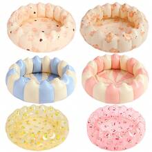 Transparent Sequin Fruit Inflatable Pool, Essential Pool Supplies, Pool Accessories, Beach, Pool Float, Backyard Party - Circular Swimming Pool - View 7