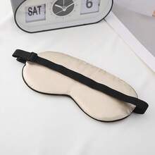 1PC Embroidered Silk Sleep Mask Silk Eye Mask Soft Blackout Blindfold With Adjustable Strap Sleeping Eye Cover Mask For Travel - A - View 8