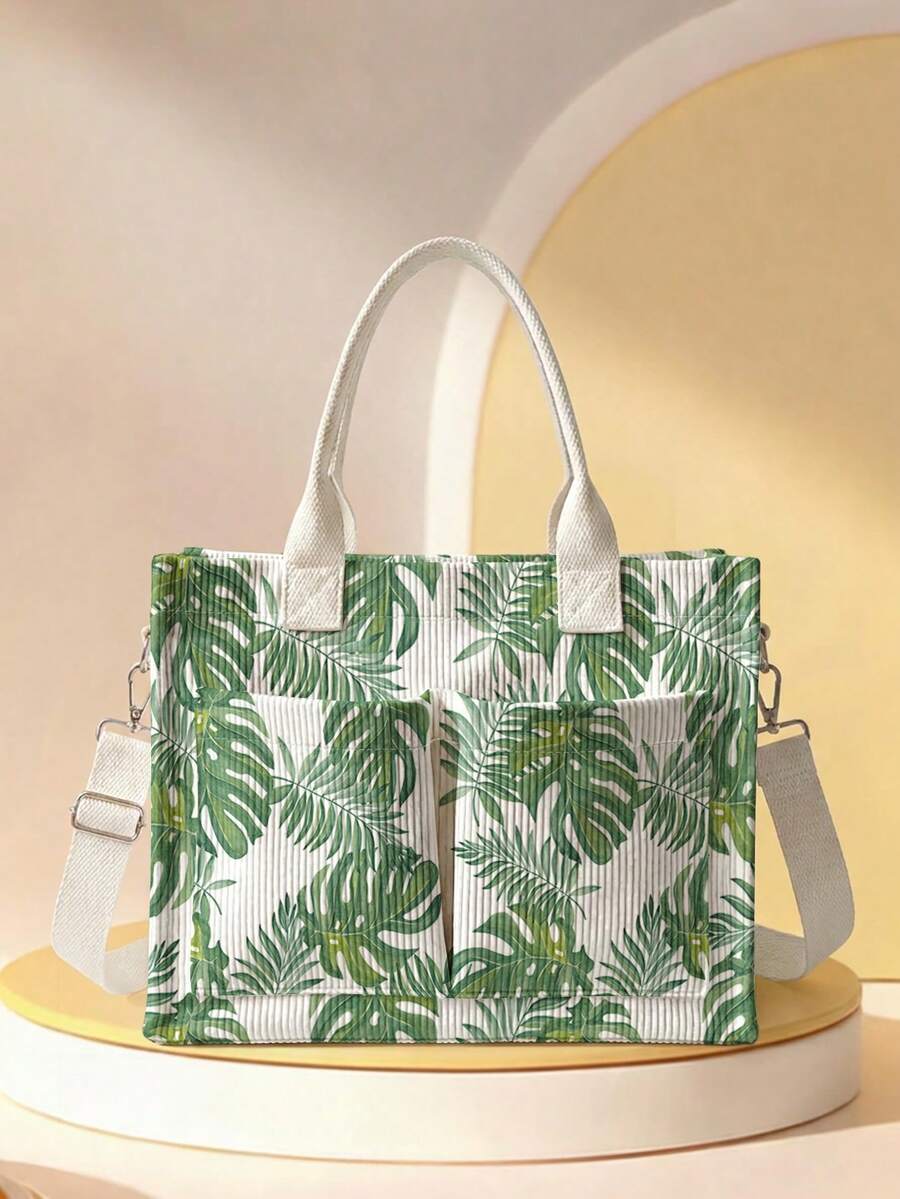 1pc Tote Bag Multi-Scenario Universal Extra Large Capacity Ultra-Lightweight Portable Versatile Practical Fun Pattern Print Large Capacity Crossbody Mommy Bag Multiple Pockets Detachable Shoulder Strap 2026 New Highly Attractive Daily Handbag - Multicolor - View 1