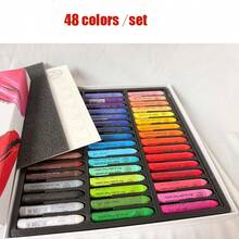 48 Vibrant Colors Oil Pastels ,Creamy Heavy Color Pastel Sticks Smooth Blending Drawing Crayons For Artists Art Painting & DIY Crafts - Sets - View 4
