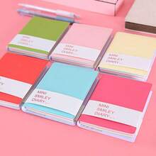 1/3pcs Candy-Colored Smiling Face Student Notebook, Thickened, Soft-Cover Portable Notebook, Prize, Cute Mini Journal, Fresh Notebook, Notebook, Diary, Leather Cover Notebook, Essential Notebook For Back-To-School Season - Multicolor - View 8