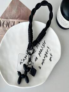 1pc Dice Balloon Dog Phone Lanyard Wrist Strap, Keychain, Cute Keyring Phone Chain Strap With Cord, Phone Charm Strap, Suitable For Universal Phone Case DIY Detachable Gasket, Men And Women Creative Handheld Anti-Lost Anti-Drop Portable Wristband - Multicolor - View 4