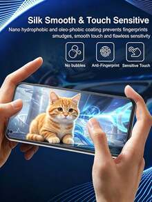 2 Buah Pelindung Layar Privasi yang Dirancang Kompatibel dengan Realme, Film Kaca Tempered Anti-Spy, Kekerasan 9H, Anti-Sidik Jari, Bebas Gelembung, Mudah Dipasang - Hitam - View 5