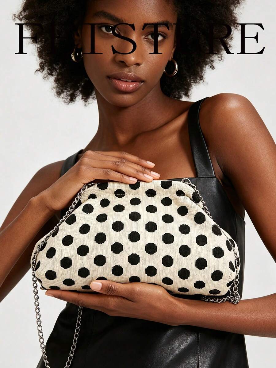 2026 Spring/Summer New Women's Polka Dot Hard-Shell Handbag