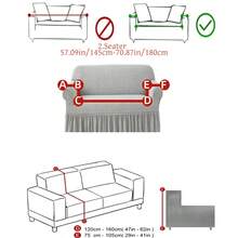 1PC Fleece Fabric Non-Slip Elastic Decorative Sofa Cover, Jacquard Leaf Pattern, Pet-Friendly Anti-Dirt Anti-Dust, Suitable For 1/2/3/4 Seater Sofa, All Seasons - Light Gray - View 14