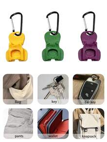 Soda Can Opener Keychain Pendant - Lightweight And Portable, Suitable For Family Gatherings, Outdoor Activities, Office And Other Occasions. This Keychain/Beverage Dust Cover Is A Convenient Tool For Various Occasions. - Multicolor - View 9