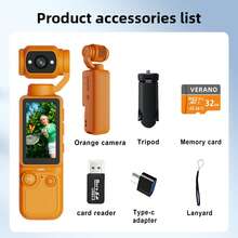 Portable Handheld Digital Sports Camera, 1 Million Pixel Resolution, 16x Digital Zoom, 4K Video Recording, 180° Rotating Lens, Built-In Flash, Supports Night Shooting, Auto Focus, Landscape/Portrait Mode, Supports 32GB Memory Card, 2000mAh Battery - Ideal Gift For Halloween And Christmas, Valentine's Day Gift, Essential For Outdoor Travel. - View 13