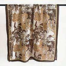 Paisley-Muster Schal Kopftuch Lässig PC(Polycarbonat) Schal für alle Jahreszeiten - Kaffeebraun - Übersicht 4