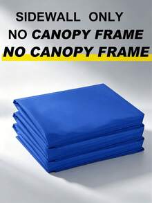 2x3m/6.6x10ft Windproof Sun Shade Canopy Tent, Includes 1pc Side Wall Cloth, Made Of Thickened Waterproof Oxford Fabric, UPF 50+ Sun Protection, Excludes Frame And Top Canopy Cloth, Camping Equipment - Multicolor - View 11