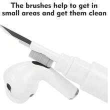 [1 Cleaner Pen And 3-Pairs Ear Tips] Replacement Ear Tips With Noise Reduction Hole Compatible With Pro And Pro 2nd Generation, 3-In-1 Cleaner Kit Compatible With 1 2 3 Pro/Pro 2, Silicone Ear Tips Compatible With Pro (S/M/L) - White-a - View 8