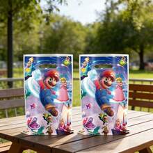 10pcs Super Mario Disposable Plastic Gift Bags, 16.5 * 25cm Game Theme Snack Bags, Birthday Party Supplies, Suitable For Holiday Party, Birthday Gift, Anniversary - Multicolor - View 5