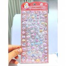 Mini Cute Animal 3D Stickers, Cute Bear, Rabbit, Ocean Animal 3D Foam Stickers, Decorative Reward Stickers, Suitable For Children's DIY Scrapbooking, Journaling, Planner And Craft Party Gifts. - Multicolor - View 9