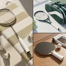 Tennis Racket Absorbent Anti-Slip Replacement Grip Tape, Easy-Tear Adhesive Backing, Durable High-Friction Handle Tape, Suitable For Tennis, Padel, Badminton Rackets - Multicolor - View 6