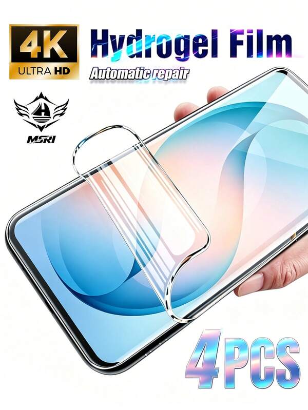 Gorilla Hero 4pcs/Pack - Film Pelindung Transparansi Tinggi Hidrogel, Kompatibel dengan A54/A15/A05s/A35/A54/A55/A16/A17/S23 Fe/S22/S23/S24/Galaxy S25 Ultra/S26 Ultra/S26/S26 Plus Seri Lengkap, Tahan Goresan Sehari-hari, Transparansi Tinggi dan Tampilan Jernih, Sentuhan Halus dan Responsif, Lapisan Anti Sidik Jari untuk Mengurangi Noda Minyak, Efek Tahan Air, Cocok untuk Rumah, Kantor, Perjalanan Luar Ruangan, dan Berbagai Skenario Lainnya.