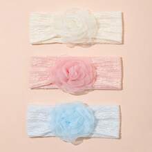 Multi-Pack Multicolor Soft Elastic Baby Headbands, Breathable, Suitable For All Seasons, Great Gift, Perfect For Photos - White, Yellow, Pink, Green, Blue - View 18