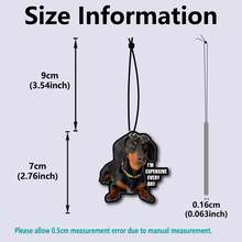 Funny Dog Design Car Hanging Air Freshener, Cool Puppy With Fashion Glasses & Gold Chain Plus Quote "I'M EXPENSIVE EVERY DAY" Scent Paper Ornament, Auto Rearview Mirror Decor, Funny Gift For Dog Lovers - A - View 2