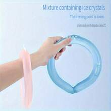 New Summer Cooling Neck Ring, Portable Ice Neck Wrap, Constant Temperature Cold Neck Collar, Physical Cooling Accessory For Heat Prevention Outdoor Activities - Multicolor - View 1