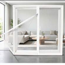 1 pieza Malla mosquitera autoadhesiva con cremallera para ventana, apta para ventanas del hogar, desmontable - A - Ver 12