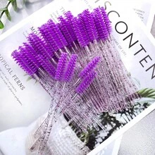 Mollie Lipper 50pcs Disposable Eyelash Brushes And Eyebrow Brushes, Alcohol-Free And Oil-Free Formula, Ideal Makeup And Beauty Tool, No Power Or Battery Required - Multicolor - View 8