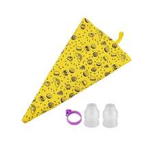 4/8pcs/Set Cake Icing Decorating Diy Set Tools Including: 1pc Reusable 12inch Silicone Piping Bags, 2pcs Decoration Nozzle Converter, 1pc Zip Ties, Pastry Cake Baking Tool Kitchen Tool - View 19