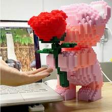 This 600PCS Building Block Assembled Cute Peacock Model Is Perfect As A Gift, Animal Series Small Particle Assembly Model Puzzle Stress Relief Toy, Immersive Home Living Room Decoration Ornament Theme Building Experience Suitable For 14 Years And Above, Also An Excellent Choice For Couples And Parents. The Assembly Difficulty Is High, It Is A Perfect Gift For Halloween/Thanksgiving/Christmas And Back To School Season. - Multicolor - View 2