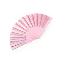 Glossy Folding Hand Fan, Transparent Fan Bones, Sequin Fan Surface, Easy To Open And Close, Summer Beach Fan, Beach Accessory, Suitable For Festivals, Weddings And Travel, Fashionable Wedding Gift Or Party Favor, Bridal Wedding Gift, Bridesmaid Accessory - Multicolor - View 18
