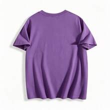 Plus Size Salty With Umbrella Graphic Tee - Vintage Style Summer Beachwear For Women, Perfect For Vacation And Everyday Wear, T-Shirt-Unisex - 紫色 - 查看 4