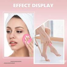12/24/36pcs Hair Removal Set, Exfoliating Set For Girls, 2 Sizes Smooth Leg And Face Hair Removal Pads, Reusable Physical Hair Removal Tool, Fine Black Sandpaper For Lips And Skin, Face Hair Remover And Scrubbing Pads - Multicolor - View 2