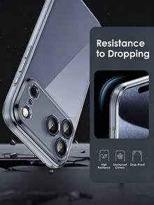 1入裝 透明 TPU 保護殼，相容 iPhone 17 Pro Max，含相機保護、超薄、防震、抗黃變、防刮，適用於 iPhone 17 Pro Max、17、17 Pro、17 Air、16 Pro Max、16、16 Pro、16 Plus、15 Pro Max、15、15 Pro、15 Plus、14、14 Pro Max、14 Plus、13 Pro Max、13、12、11 Pro Max 手機殼 - 無色 - 查看 5