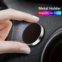 Aluminum Alloy Adhesive Magnetic Phone Holder, Suction Cup Foldable Stable Anti-Shake, Suitable For Car Navigation, Car Dashboard, Magnetic Phone Mount - Multicolor - View 3