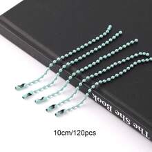 Hot Selling 120Pcs 10cm Color Painted Iron Ball Chain Round Disc Tag Chain DIY Kuka Pendant Bag Keychain Accessories - 10cm Round Bead Iron Chain - View 11