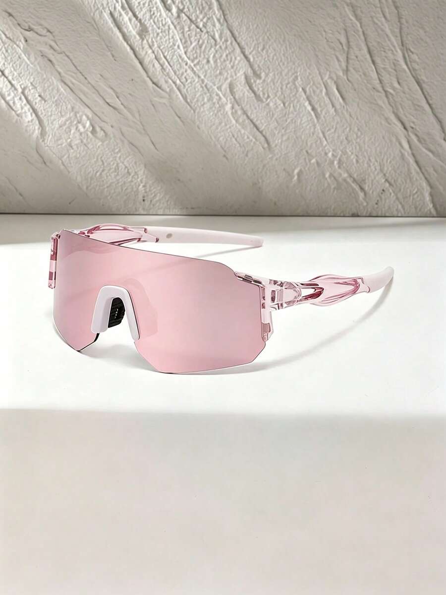 1件裝 騎行防護眼鏡 彩色一體式運動眼鏡 - 彩色 - 查看 1