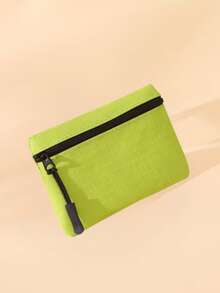 Monedero mini de unicolor, tarjetero, bolso de mano, funda para identificación, disponible en tonos de caramelo multicolor simple para satisfacer diversas necesidades - billetera - Ver 14
