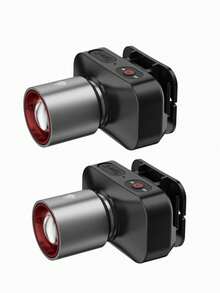 2/1pc Zoomable LED Headlamp With Stepless Dimming, Rechargeable Type-C Headlight With 3 Modes For Outdoor Activities For Outdoor And Indoor Use - 內建電池 - 查看 13