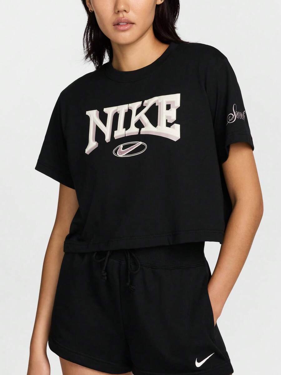 Nike 正品秋季新款女款時尚透氣休閒運動短袖 FZ2856-010 - FZ2856-010 - 查看 1