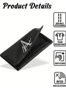 Custom Monogrammed Wallets For Men, Personalized Wallets, Pocket Money Storage, Card Holder With Hook And Loop Fastener, Suitable For Teenagers, Students, Perfect For Father's Day Gift, Holiday Gift, Men's Gift - Multicolor - View 6