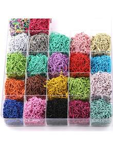 Hot Selling 120Pcs 10cm Color Painted Iron Ball Chain Round Disc Tag Chain DIY Kuka Pendant Bag Keychain Accessories - 10cm Round Bead Iron Chain - View 5