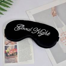 1PC Embroidered Silk Sleep Mask Silk Eye Mask Soft Blackout Blindfold With Adjustable Strap Sleeping Eye Cover Mask For Travel - A - View 17