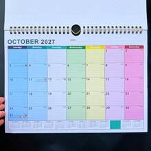 1pc 2027 Minimalist Gradient Color Wall Calendar July 2026 To December 2027 11"X8" Calendar, Fresh Floral And Tree Design With Large Writing Space, Suitable For Memo, Recording, Planning Itinerary, Home And Planning - Single Piece - View 5