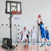 Portable Basketball Hoop Outdoor, 7.9-10 FT Basketball Goal System W/ 44 Inch Shatterproof Backboard - Default Title - View 2