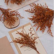 25/52/102/298 Pcs, Artificial White Mini Baby Breath Flower Vase For Wedding, Home, Office, Party, Garden, Card Making, DIY Decoration - Orange Lover Grass - View 2