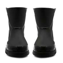 Men Short Ankle Boot Wellies Waterproof Mid Calf Slip On Rain Snow Wellingtons C - Multicolor - View 9