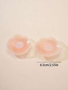 10/12入可重複使用矽膠乳貼，女性胸部花瓣提拉隱形胸墊，黏性胸貼 - 彩色 - 查看 2