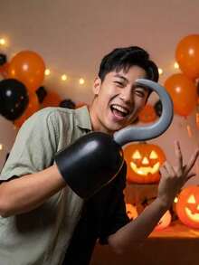 1pc/Set Pirate Hook Halloween Pirate Hook Decorative Prop, Ghost Festival Activity Costume Party Performance Dress-Up Accessory - A - View 3