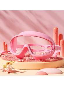 1pc Adult Large Frame Swimming Goggles, High Definition Waterproof Anti-Fog One-Piece Earplug Goggles, Unisex Swimming Equipment - 彩色 - 查看 7