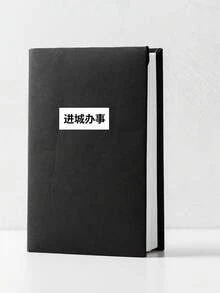 有趣中文文字貼紙「成辦事」圖形貼花，適用於筆記型電腦、極簡黑白漢字水壺貼紙，獨特文化幽默禮物，適用於汽車與行李 - 彩色 - 查看 5