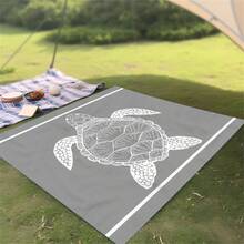 1pc Turtle Pattern Beach Mat, Extra Large Beach Mat, Lightweight And Durable. Perfect For Travel, Camping And Picnic. Adult Extra Large Size. Perfect For Beach And Outdoor Adventure - Style8 - View 3