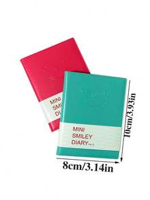 1/3pcs Candy-Colored Smiling Face Student Notebook, Thickened, Soft-Cover Portable Notebook, Prize, Cute Mini Journal, Fresh Notebook, Notebook, Diary, Leather Cover Notebook, Essential Notebook For Back-To-School Season - Multicolor - View 11